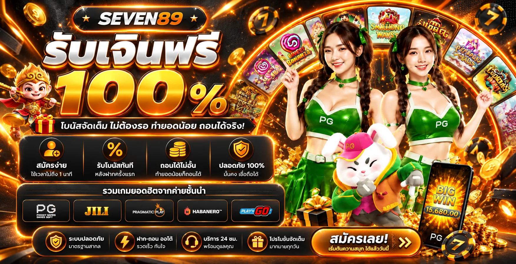 ภาพรวมสล็อตออนไลน์และเกมใหม่บน SEVEN89
